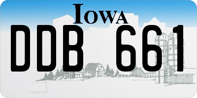 IA license plate DDB661