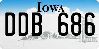 IA license plate DDB686