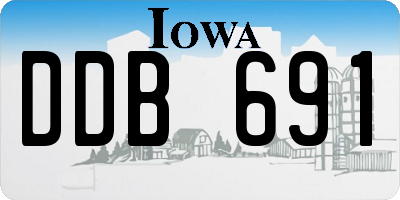 IA license plate DDB691