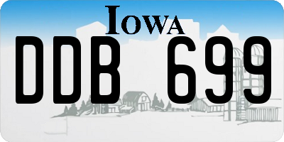 IA license plate DDB699