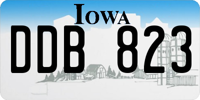 IA license plate DDB823