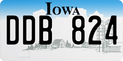 IA license plate DDB824