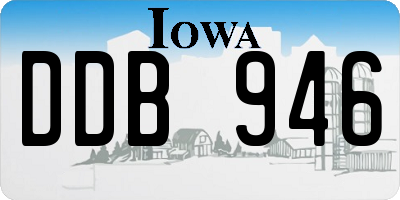 IA license plate DDB946