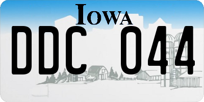 IA license plate DDC044