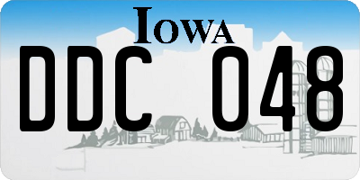 IA license plate DDC048