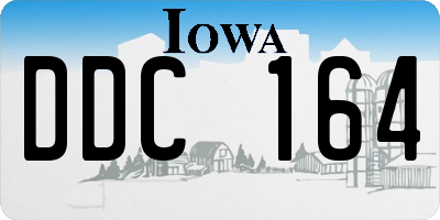 IA license plate DDC164