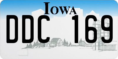 IA license plate DDC169