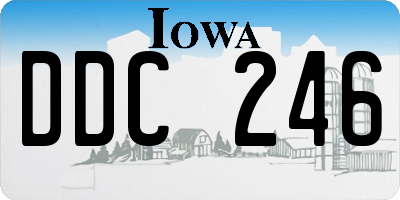 IA license plate DDC246