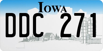 IA license plate DDC271