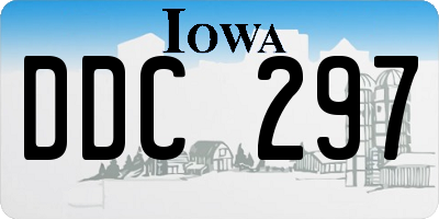 IA license plate DDC297