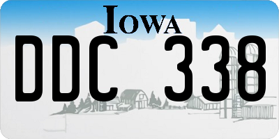 IA license plate DDC338