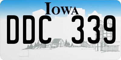 IA license plate DDC339