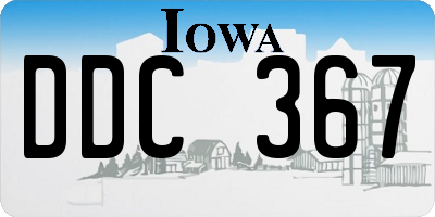 IA license plate DDC367