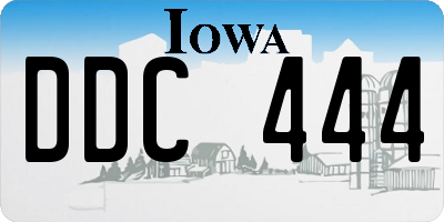 IA license plate DDC444