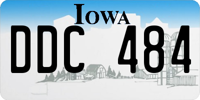 IA license plate DDC484
