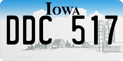 IA license plate DDC517