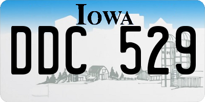 IA license plate DDC529