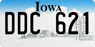 IA license plate DDC621