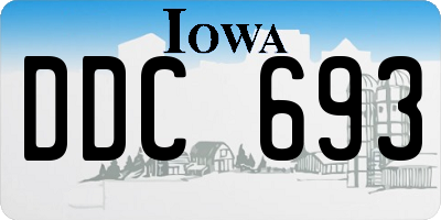 IA license plate DDC693