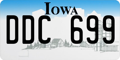 IA license plate DDC699