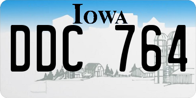 IA license plate DDC764