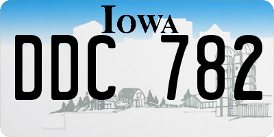 IA license plate DDC782
