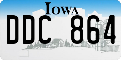 IA license plate DDC864