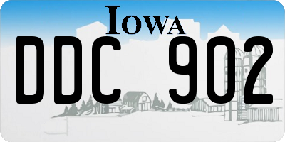 IA license plate DDC902
