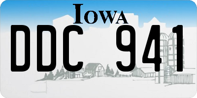 IA license plate DDC941