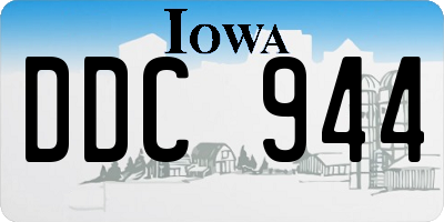 IA license plate DDC944
