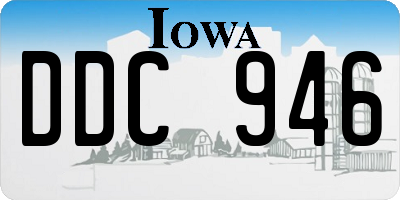 IA license plate DDC946
