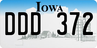 IA license plate DDD372