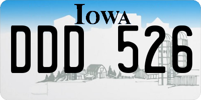 IA license plate DDD526
