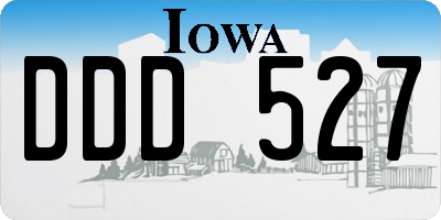 IA license plate DDD527