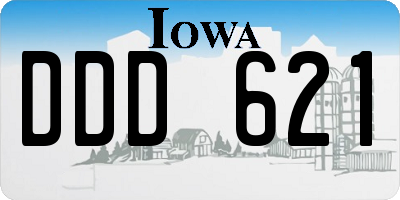 IA license plate DDD621