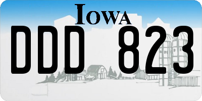 IA license plate DDD823
