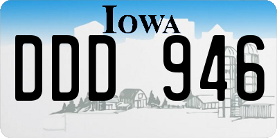 IA license plate DDD946