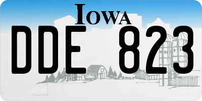 IA license plate DDE823