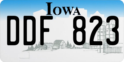 IA license plate DDF823