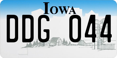 IA license plate DDG044