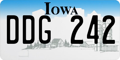 IA license plate DDG242