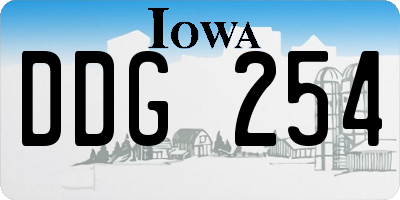 IA license plate DDG254