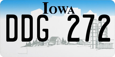 IA license plate DDG272