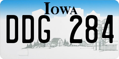 IA license plate DDG284