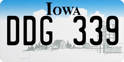 IA license plate DDG339