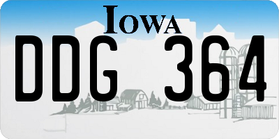 IA license plate DDG364