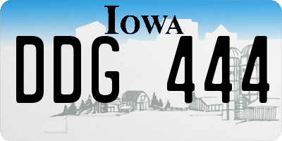 IA license plate DDG444