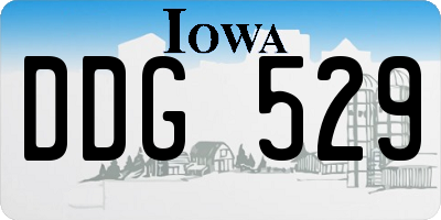 IA license plate DDG529
