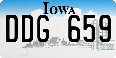 IA license plate DDG659