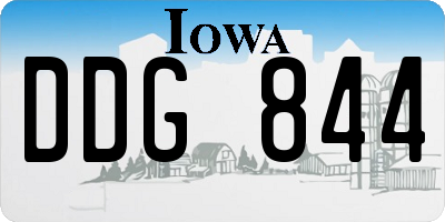 IA license plate DDG844